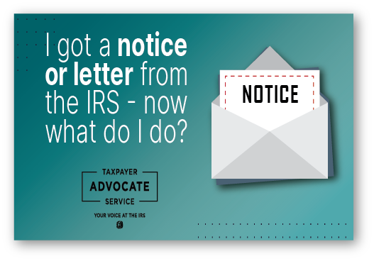 Tax Tip I Got A Notice Or Letter From The IRS Now What Do I Do TAS